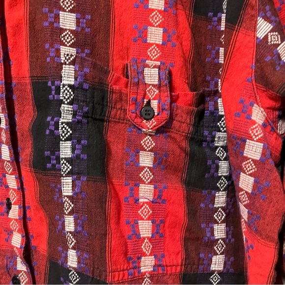 Vintage Activity Road Western Plaid Button Down Shirt - Picture 5 of 13